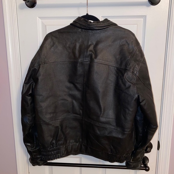 Vintage heavy leather jacket - Picture 4 of 4